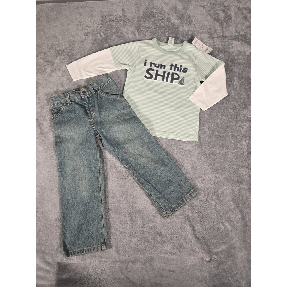 New W Tags Boys Gymboree Top And Sonoma Jeans Outfit Size 4T